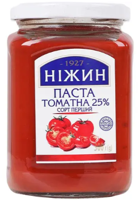 Паста томатна Ніжин 25%, 300г
